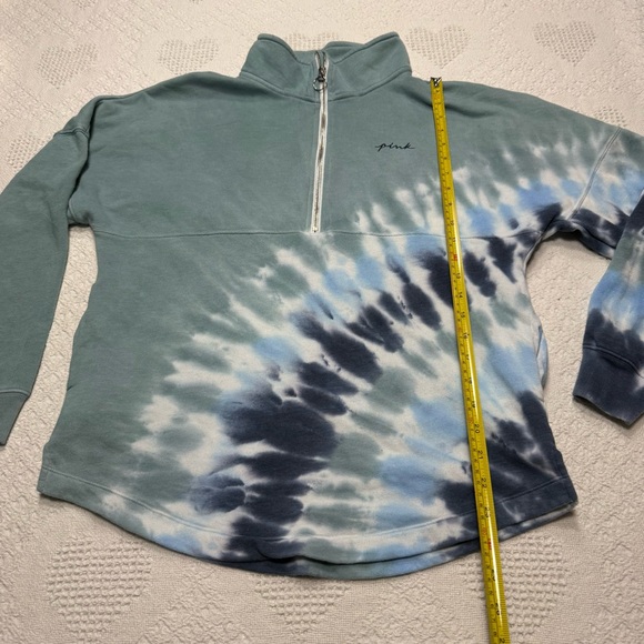 VS PINK Tie Dye Embroidered Oversized Sweatshirt (XS) - Picture 8 of 9